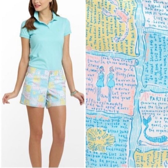 Lilly Pulitzer Pants - Lilly Pulitzer Callahan Short Written in the Stars